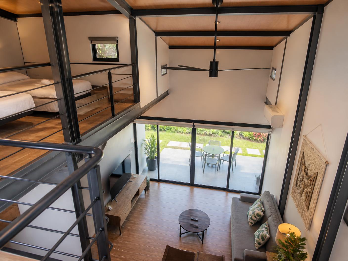 Loft sleeping level of a Uwina villa