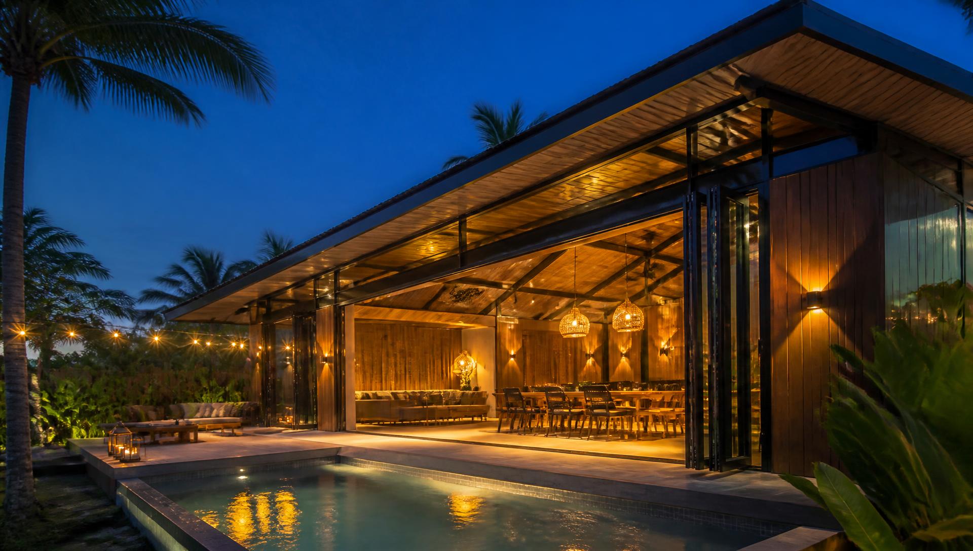 Maharlika Open Living Villa — open social room, covered veranda and private mini pool
